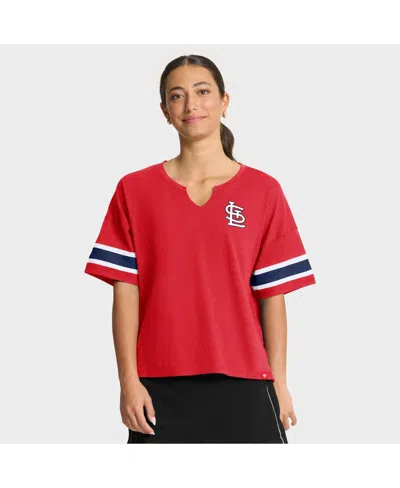 Fanatics Women's Red St. Louis Cardinals Curl Route T-shirt