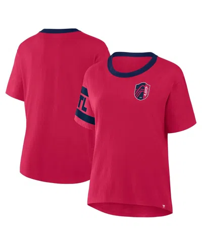 Fanatics Women's Red St. Louis City Sc Defender Pairing Legacy T-shirt