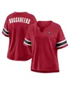Fanatics Women's Scarlet San Francisco 49ers Redzone Curl Route T-shirt In Red