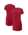 Fanatics Women's Red Tampa Bay Buccaneers Relaxed Fit Drape Dress In Red