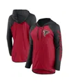Fanatics Women's Red/black Atlanta Falcons Script Full-zip Hoodie In Red,black