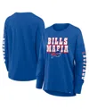 Fanatics Women's Royal Buffalo Bills Hometown Legacy Long Sleeve T-shirt In Burgundy