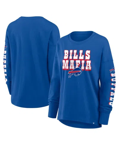 Fanatics Women's Royal Buffalo Bills Hometown Legacy Long Sleeve T-shirt In Burgundy