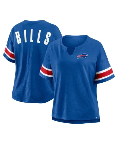 Fanatics Women's Royal Buffalo Bills Redzone Curl Route T-shirt In Blue