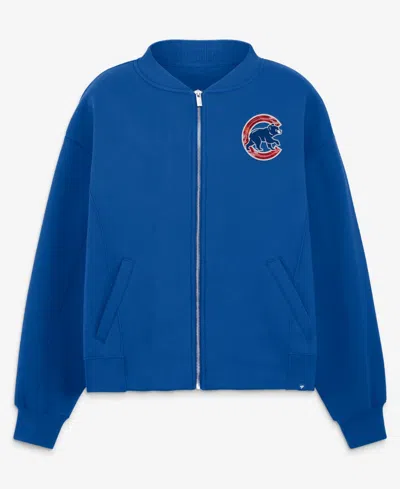 Fanatics Women's Royal Chicago Cubs Oversized Rage Against Full-zip Jacket In Blue