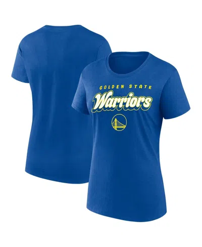 Fanatics Women's Royal Golden State Warriors T-shirt In Blue