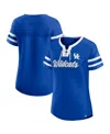 Fanatics Women's Royal Kentucky Wildcats Iconic Athena Lace-up T-shirt