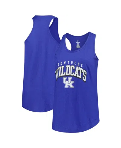 Fanatics Women's Royal Kentucky Wildcats Plus Size Arch Tank Top In Blue