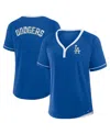 Fanatics Women's Royal Los Angeles Dodgers League Diva Star Raglan V-neck T-shirt In Royal