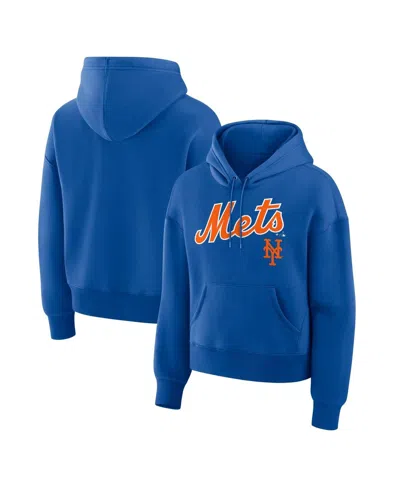 Fanatics Women's Royal New York Mets Lockup Legacy Fleece Hoodie In Blue