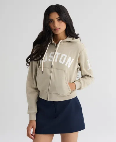 Fanatics Women's Sepia Tint Boston Red Sox Iconic Terry Full-zip Hoodie In Neutral