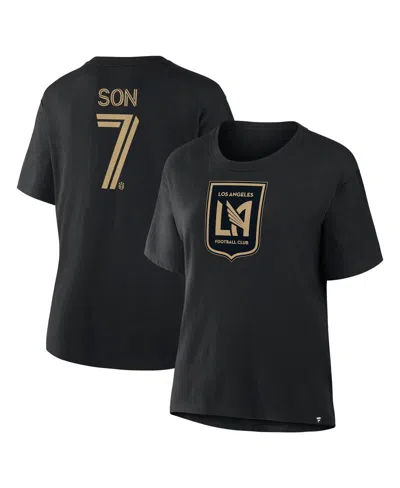 Fanatics Women's Son Heung-min Black Lafc Name Number T-shirt