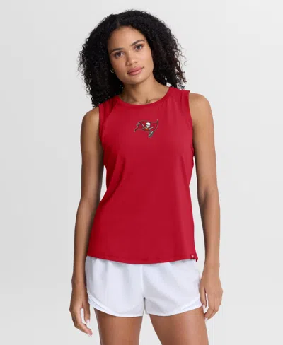 Fanatics Women's Tampa Bay Buccaneers Scoop-neck Mesh-back Tank Top In Red