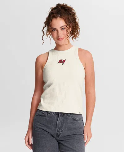 Fanatics Women's Tampa Bay Buccaneers Star Play Sleeveless Slim-fit Ribbed Tank Top In White