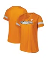 Fanatics Women's Tennessee Orange Tennessee Volunteers Plus Size Overtime Readiness Lace-up T-shirt In Orange
