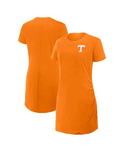 Fanatics Women's Tennessee Orange Tennessee Volunteers Relaxed Fit Drape T-shirt Dress