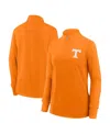 Fanatics Women's Tennessee Orange Tennessee Volunteers Velocity French Terry Quarter-zip Jacket In Tennessee Orange,gray