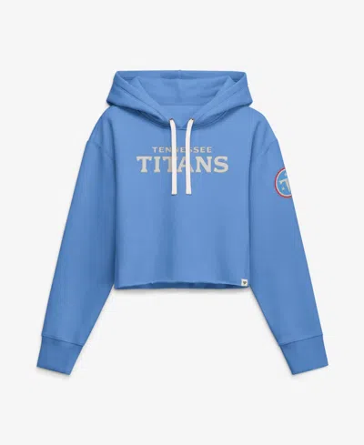 Fanatics Women's Tennessee Titans Heritage Oversized-cropped Hoodie In Blue