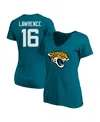 Fanatics Women's Trevor Lawrence Teal Jacksonville Jaguars Plus Size Player Name Number V-neck T-shirt In Teal