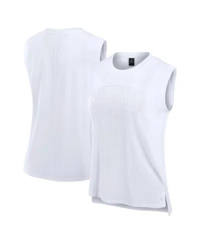 Fanatics Women's White Arizona Cardinals Studio Gym Tank Top