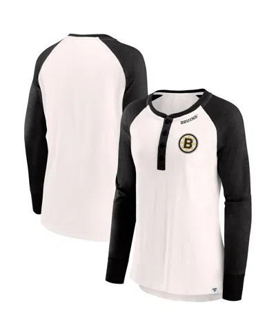 Fanatics Women's White Boston Bruins True Classics Rigorous Long Sleeve T-shirt