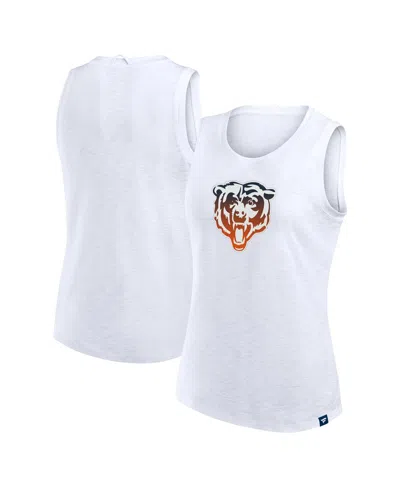 Fanatics Women's White Chicago Bears Slub Tank Top
