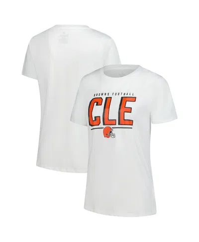 Fanatics Women's White Cleveland Browns Cheerleader T-shirt