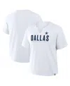 Fanatics Women's White Dallas Cowboys Redzone Slub Boxy T-shirt In White