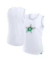 Fanatics Women's White Dallas Stars Slub Tank Top