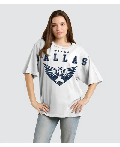 Fanatics Women's White Dallas Wings Spirit Relaxed Jersey T-shirt