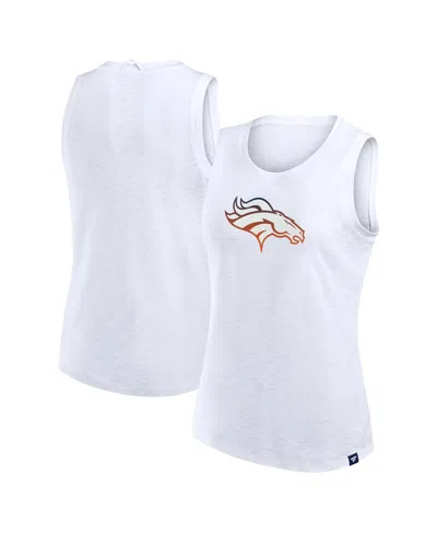 Fanatics Women's White Denver Broncos Slub Tank Top