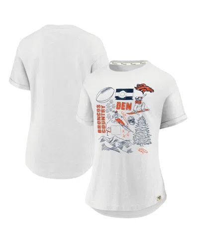 Fanatics Women's White Denver Broncos True Classics Hometown T-shirt