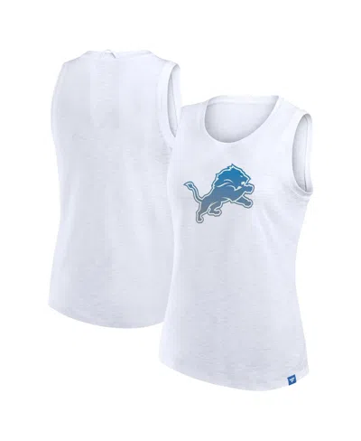 Fanatics Women's White Detroit Lions Slub Tank Top
