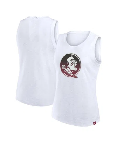Fanatics Women's White Florida State Seminoles Activate Slub Tank Top
