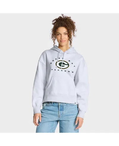 Fanatics Women's White Green Bay Packers Eligible Receiver Legacy Pullover Hoodie In Blue