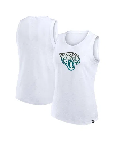 Fanatics Women's White Jacksonville Jaguars Slub Tank Top