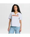 Fanatics Women's White Kansas City Chiefs Redzone Slub Boxy T-shirt In White