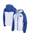 Fanatics Women's White Kentucky Wildcats Full-zip Anorak Hoodie Jacket In White,royal