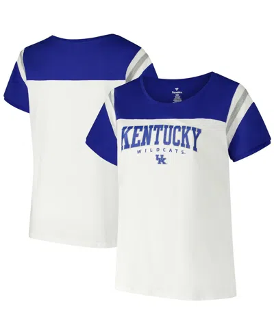 Fanatics Women's White Kentucky Wildcats Plus Size Winning Gear T-shirt In Blue