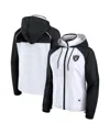 Fanatics Women's White Las Vegas Raiders Full-zip Anorak Hoodie Jacket In White,black