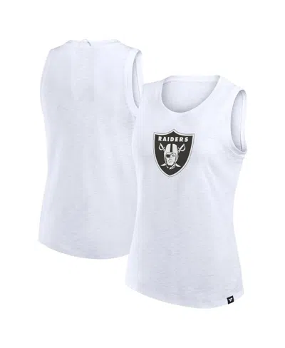 Fanatics Women's White Las Vegas Raiders Slub Tank Top