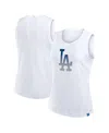 Fanatics Women's White Los Angeles Dodgers Activate Slub Tank Top