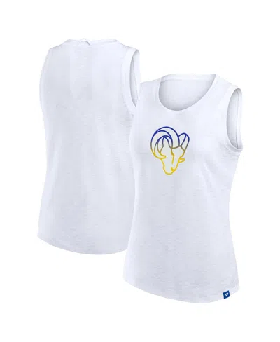 Fanatics Women's White Los Angeles Rams Slub Tank Top