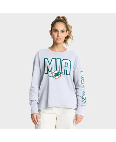 Fanatics Women's White Miami Dolphins Hometown Legacy Long Sleeve T-shirt