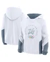 Fanatics Women's White Milano Cortina 2026 Winter Olympics Circularâ Pullover Hoodie In Multi