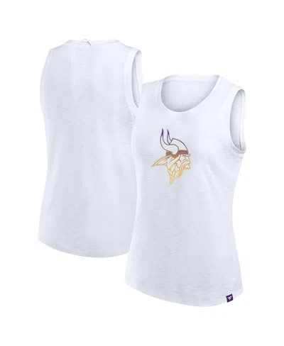 Fanatics Women's White Minnesota Vikings Slub Tank Top