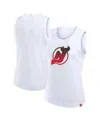 Fanatics Women's White New Jersey Devils Slub Tank Top In White