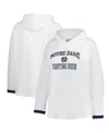 Fanatics Women's White Notre Dame Fighting Irish Plus Size Pullover Hoodie In White