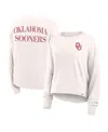 Fanatics Women's White Oklahoma Sooners Kickoff Full Back Long Sleeve T-shirt In White