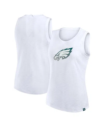 Fanatics Women's White Philadelphia Eagles Slub Tank Top